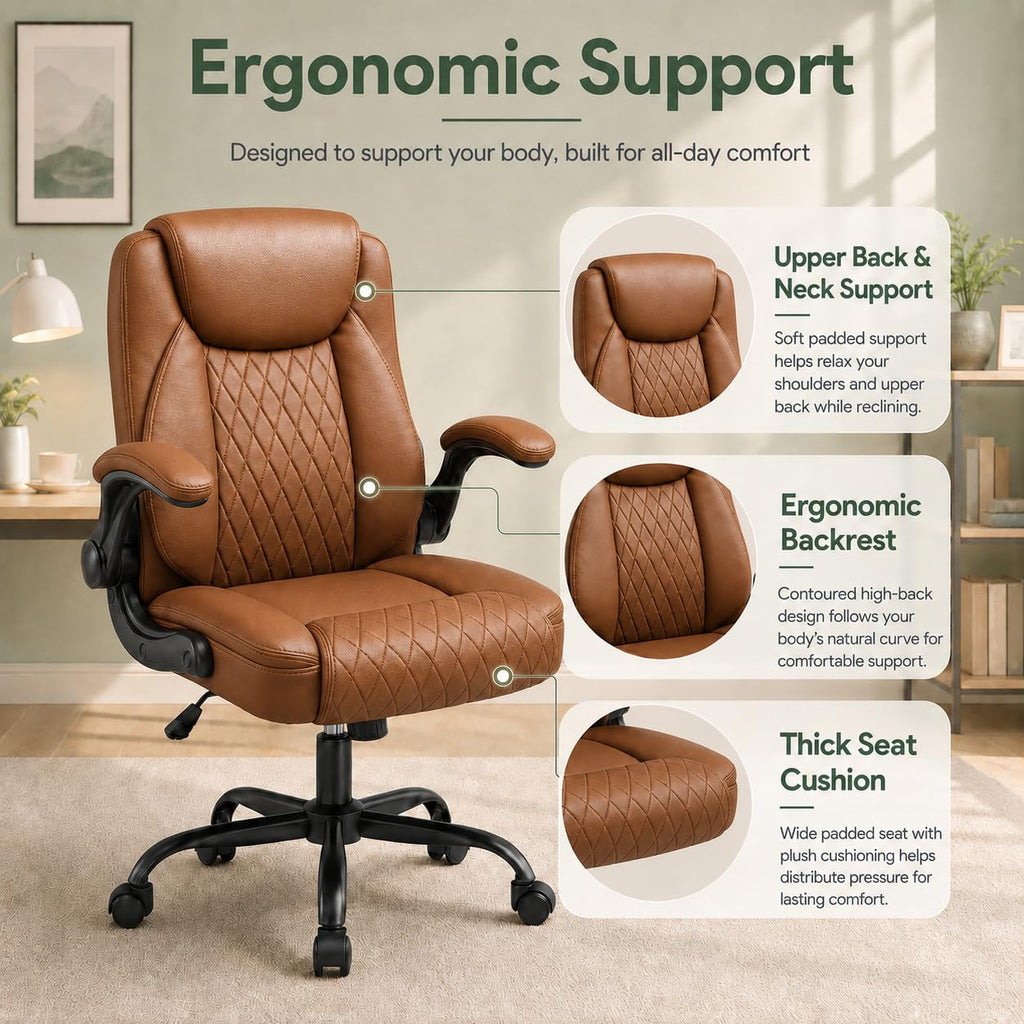 Camel Brown Home Office Chair E325517