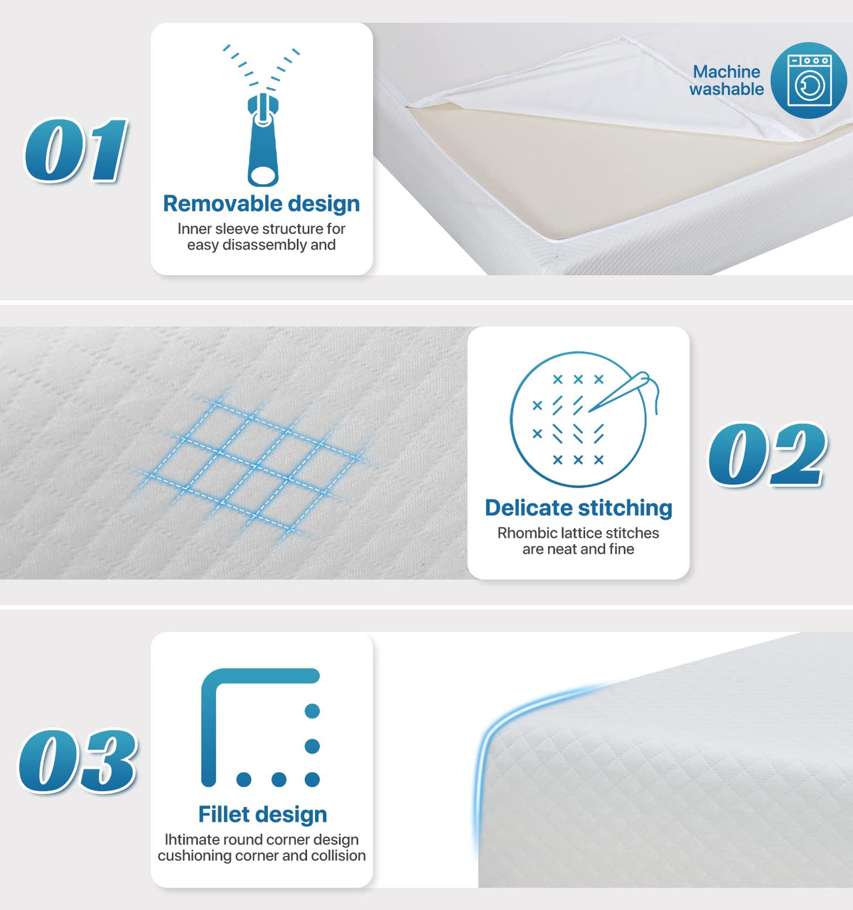 Twin Size 6 Inch Gel Memory Foam Mattress P47197