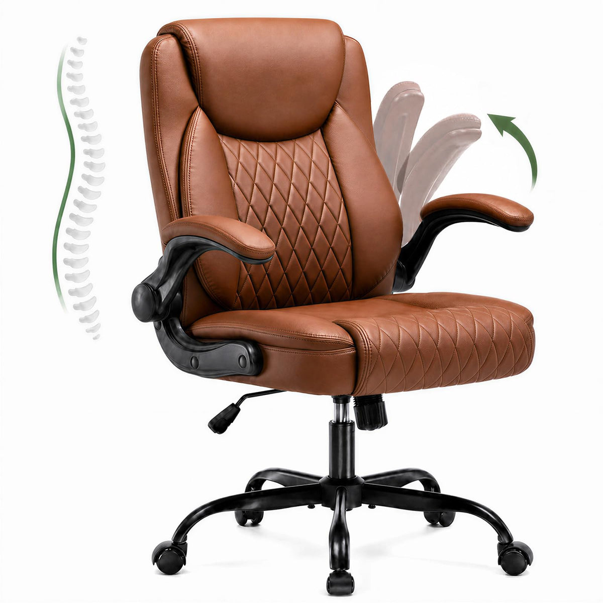 Camel Brown Home Office Chair E325517