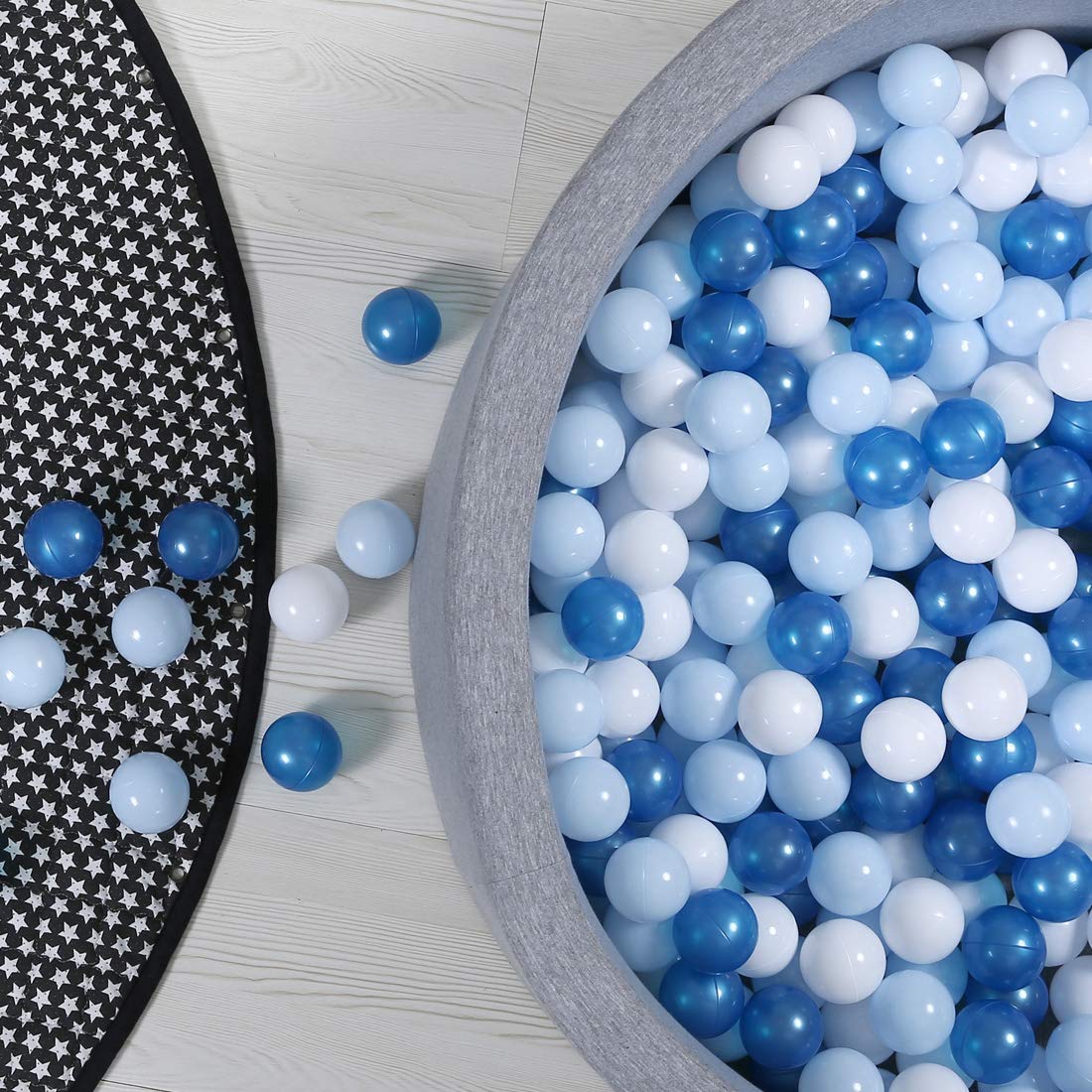 Crush Proof Non-Toxic Plastic Balls 170pcs 2.2inchs Q9840