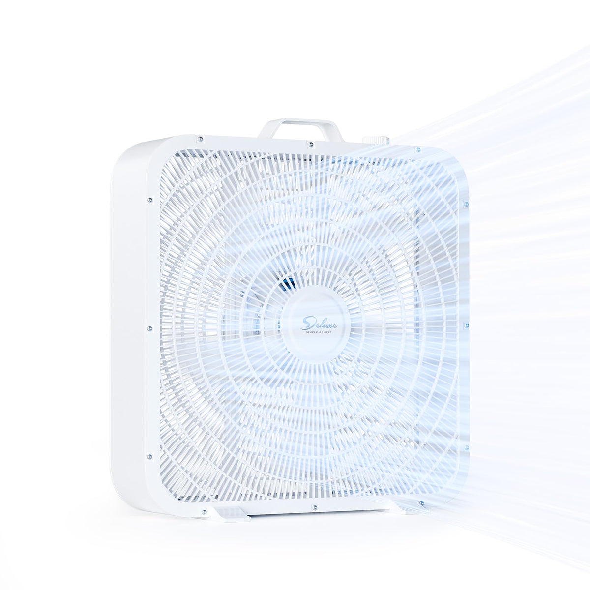 20” 3-Speed Box Fan with Carry Handle, White I12408