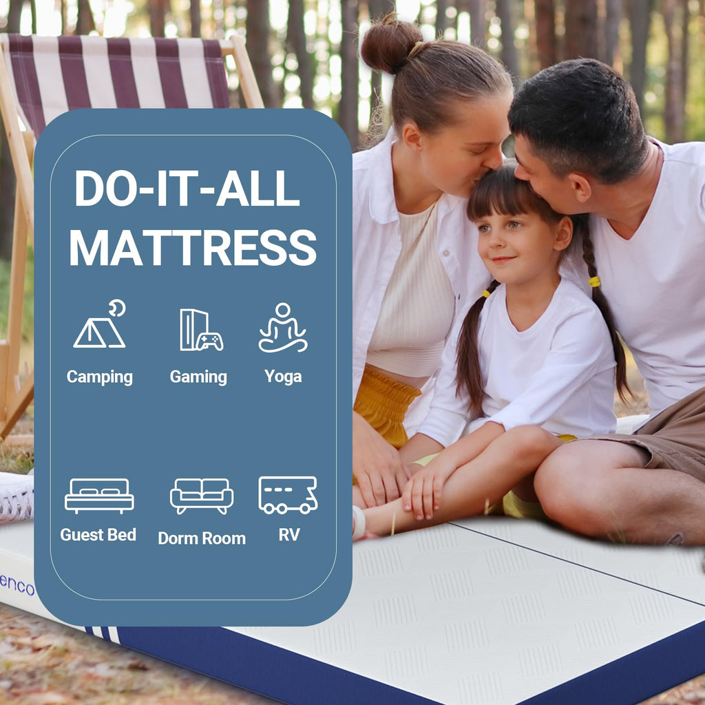 Foldable Memory Foam Mattress Topper Twin 4 Inch F148734