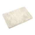 Non-Slip Microfiber Bath Rug Machine Washable Ivory 15 x 23 Inches F584637
