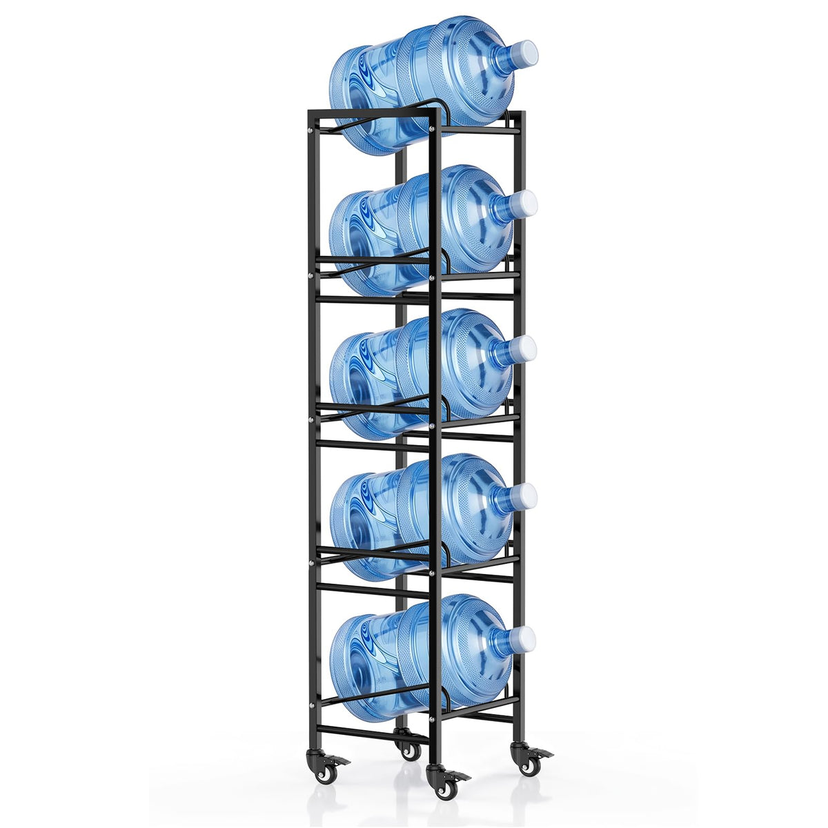 5 Gallon Water Jug Holder with 4 Locking Casters Q4284