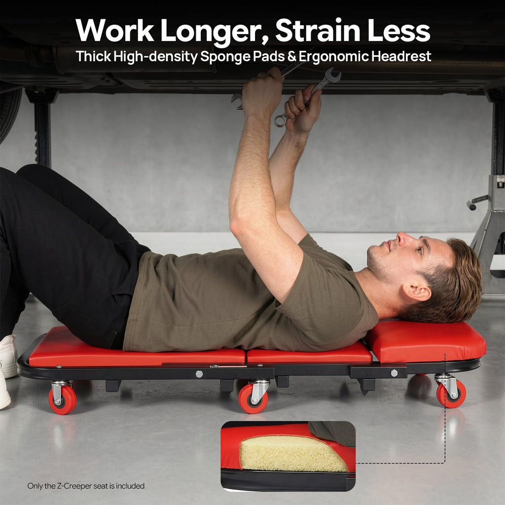 2 in 1 Heavy Duty Rolling Creeper Seat T75477