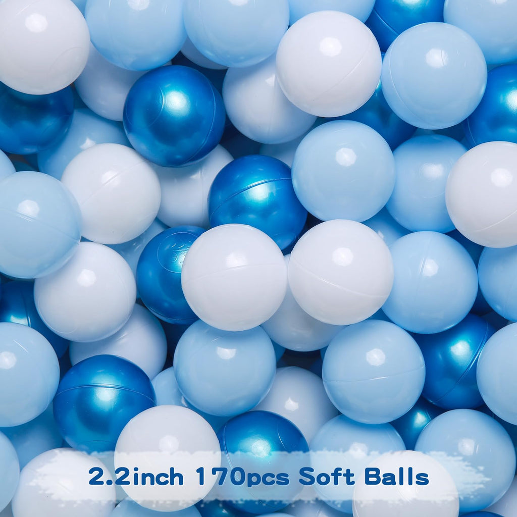 Crush Proof Non-Toxic Plastic Balls 170pcs 2.2inchs Q9840