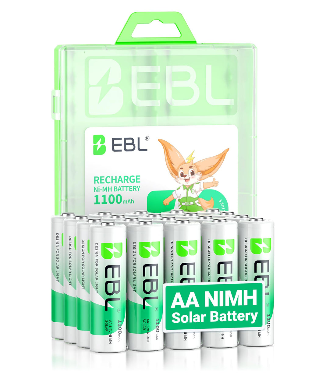 Solar AA Batteries 20 Pack Z44317