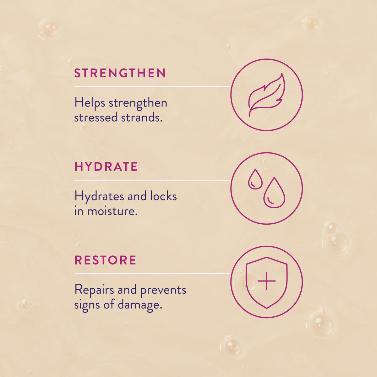 Shampoo, Conditioner, Leave-In Conditioner & Hair Mask J713