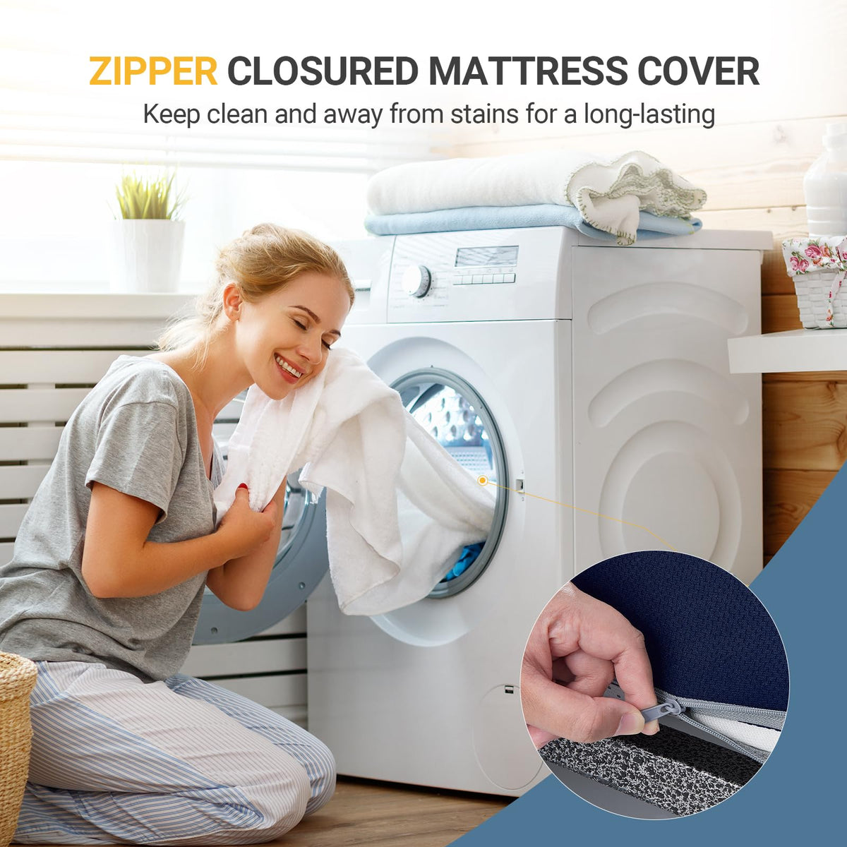 Foldable Memory Foam Mattress Topper Twin 4 Inch F148734
