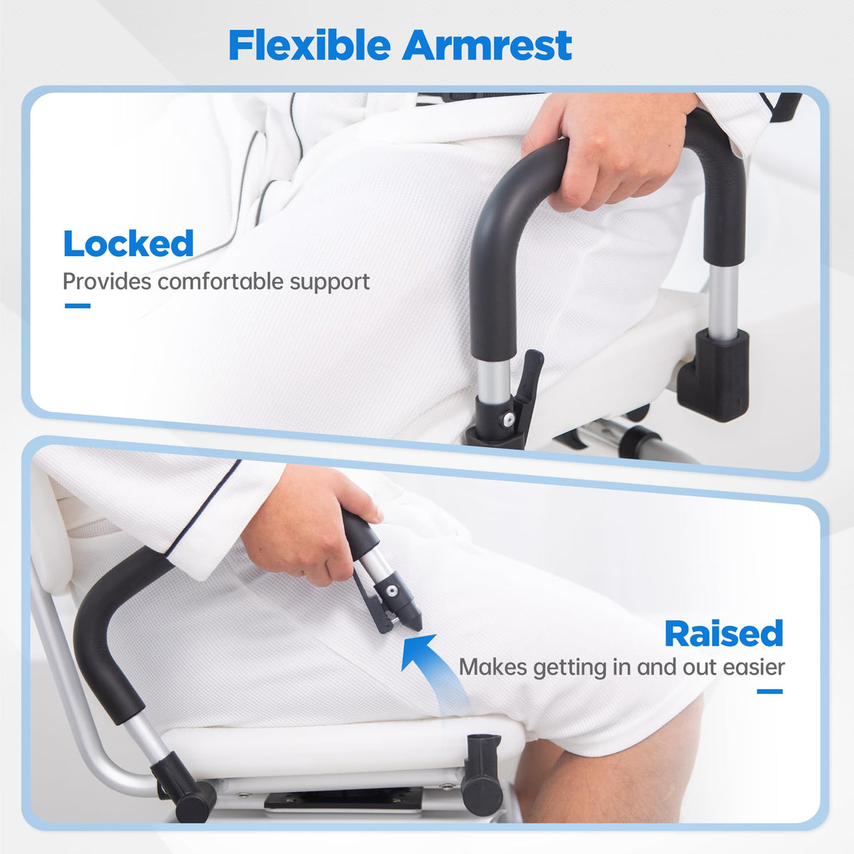 Sliding Shower Chair Tub Transfer Bench with Swivel Seat C953