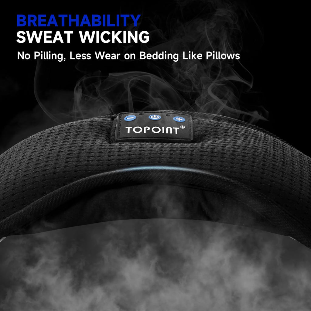 Cotton Sleep Mask Headphones Bluetooth Wireless with Microphone K379059