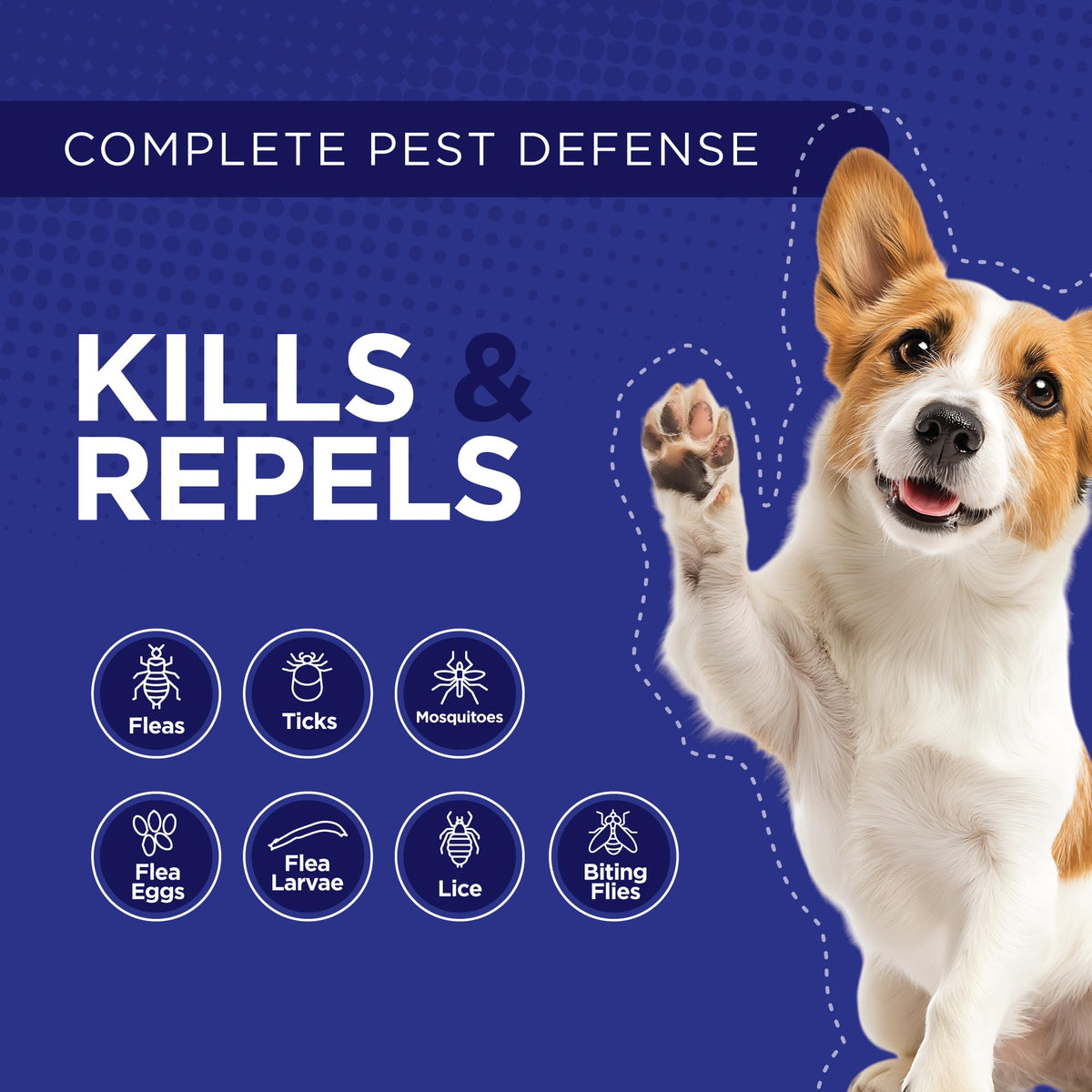 Flea and Tick Prevention for Extra Large Dogs 55+ lbs D34867