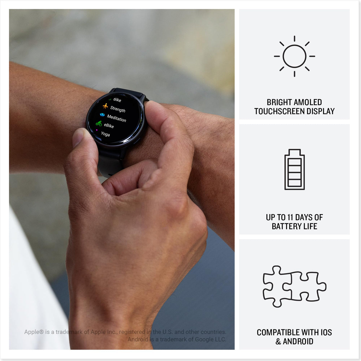Navy 42mm GPS Smartwatch I8564