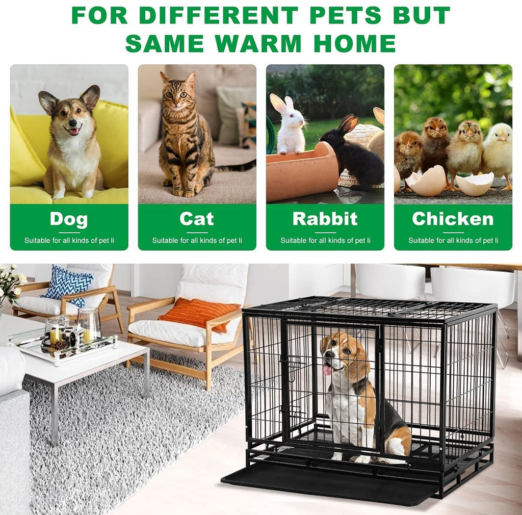 48 inch XXL Heavy Duty Dog Kennel with Wheels S4428