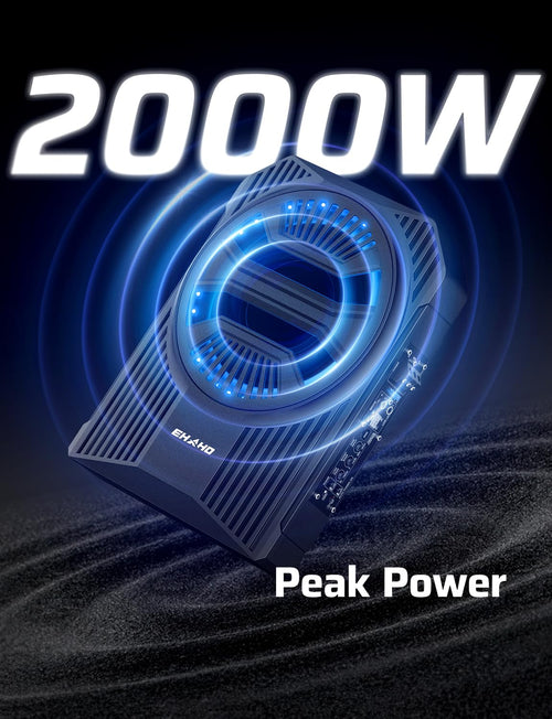 10" 2000W Underseat Car Subwoofer with RGB Lights L176577