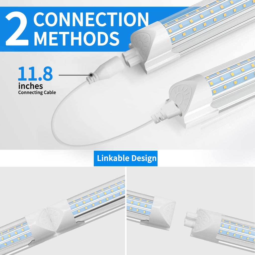 2FT 25W 3750LM 6500K Linkable LED Shop Light Y803