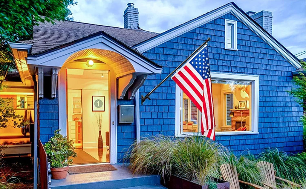 5ft Tangle Free Flag Pole Kit with 3x5 US Flag L18021