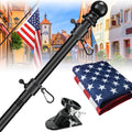 5ft Tangle Free Flag Pole Kit with 3x5 US Flag L18021