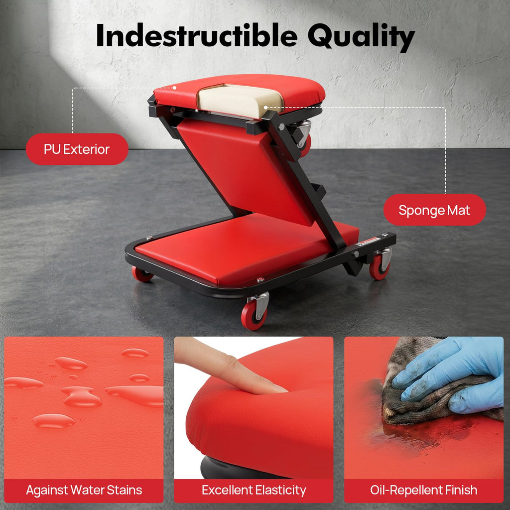 2 in 1 Heavy Duty Rolling Creeper Seat T75477