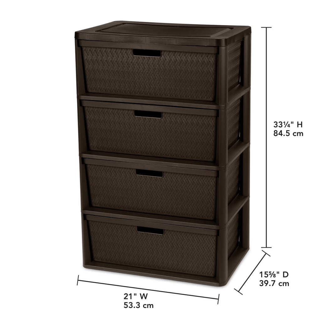 Gray Plastic 3-Drawer Storage Tower with Bins Q5436