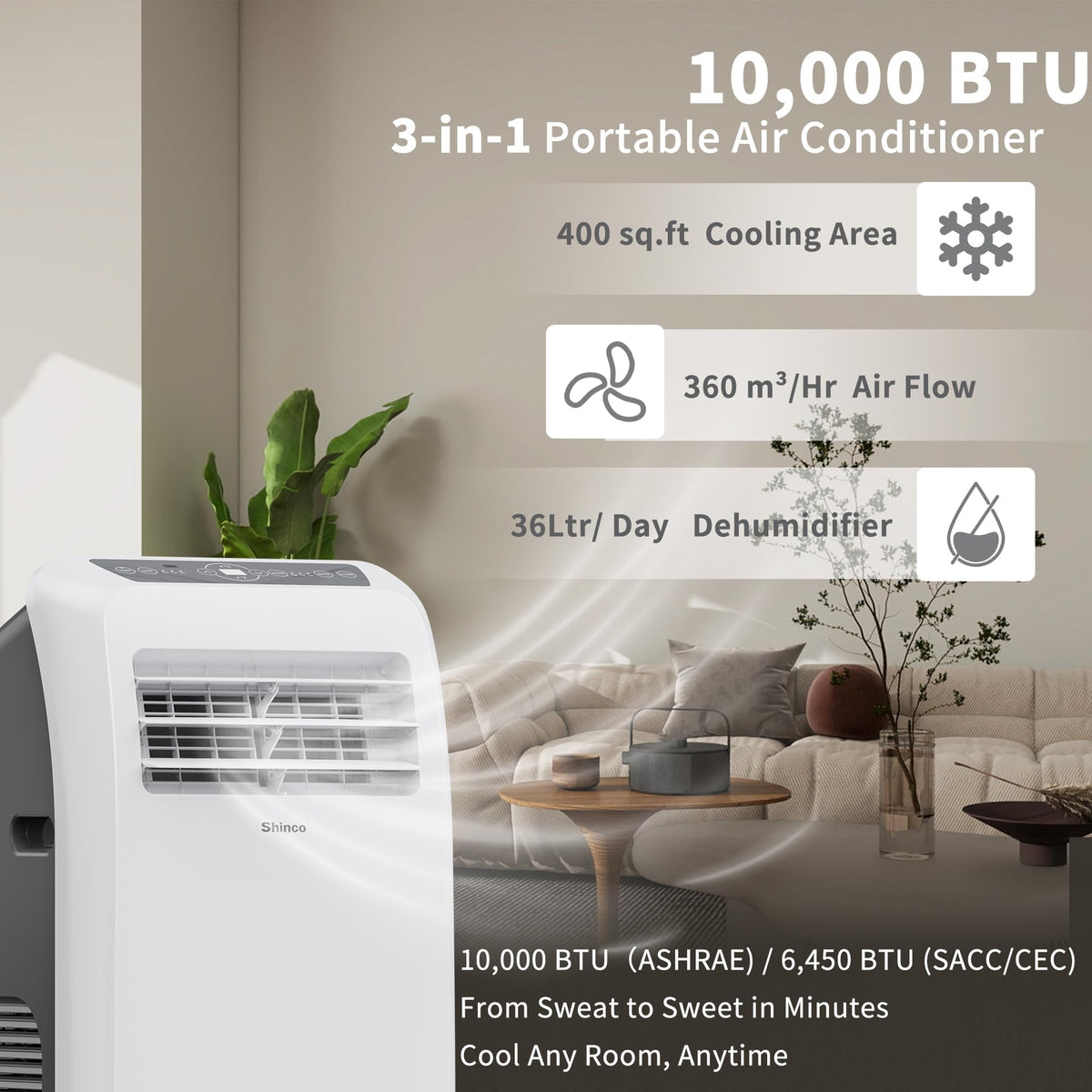 10,000 BTU Portable Air Conditioner O531525