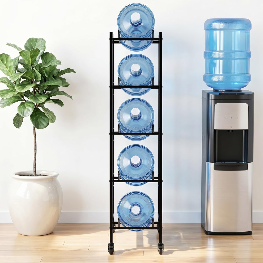 5 Gallon Water Jug Holder with 4 Locking Casters Q4284