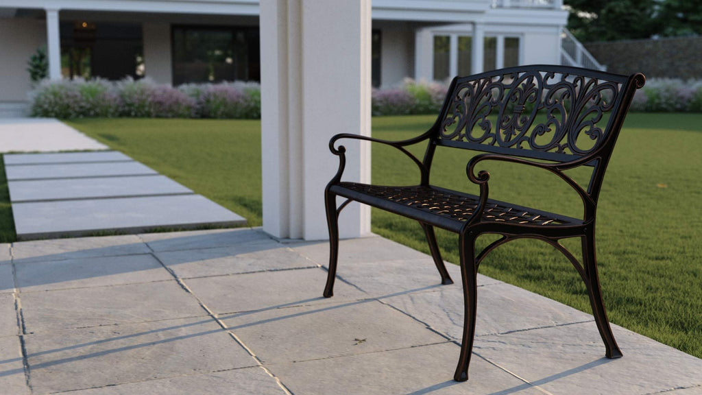 Cast Aluminum Bench B532