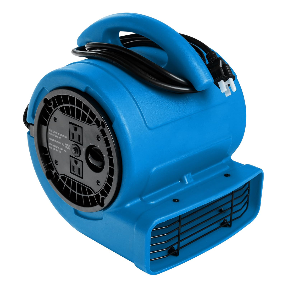 1/5hp 800cfm 3-Speed Air Mover Blower Fan with Dual Outlet A5744