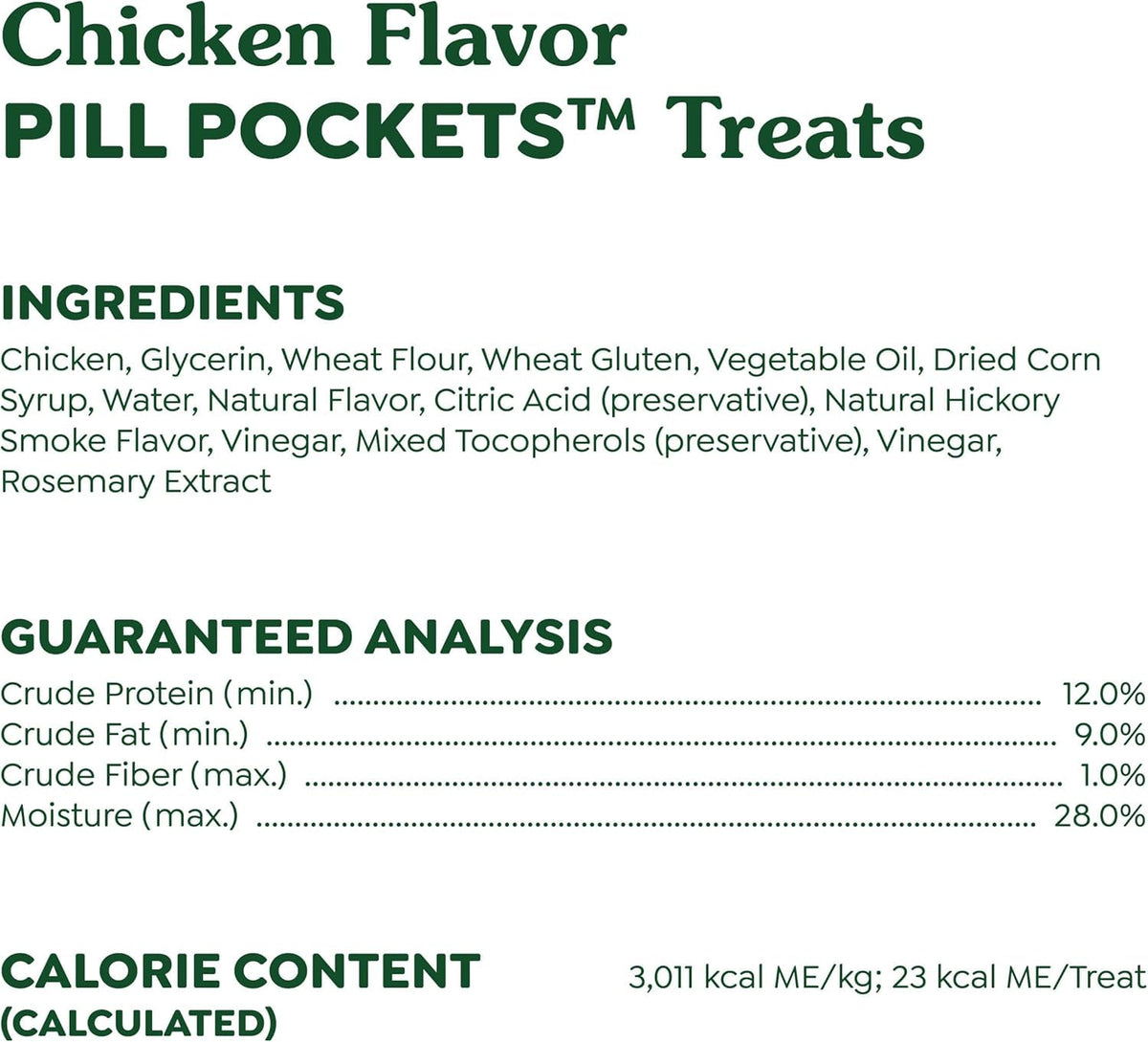 Chicken Flavor Capsule Treats for Dogs 15.8-Ounce 3 Pack V4014