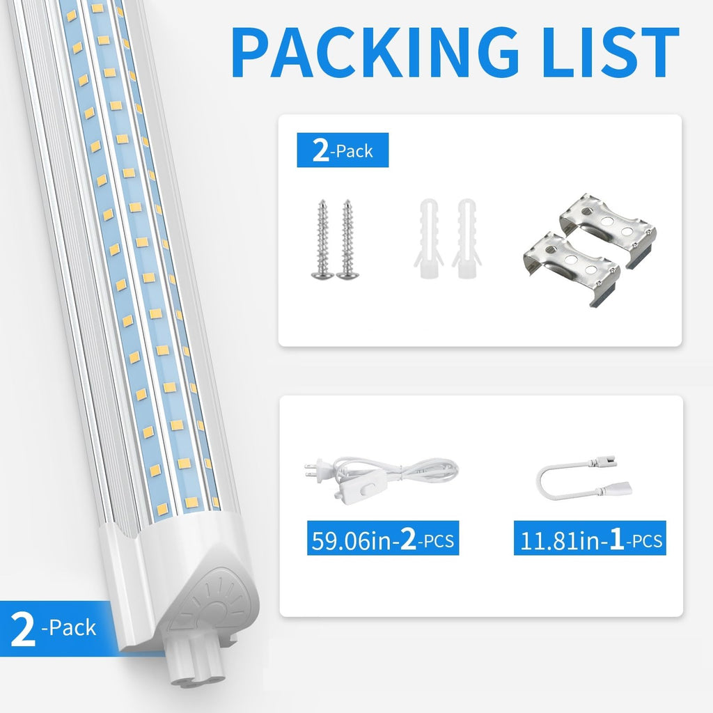 2FT 25W 3750LM 6500K Linkable LED Shop Light Y803