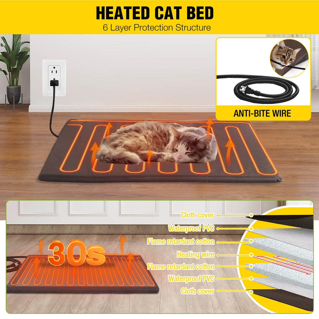 Outdoor Heated Cat House with Insulated Liner W797