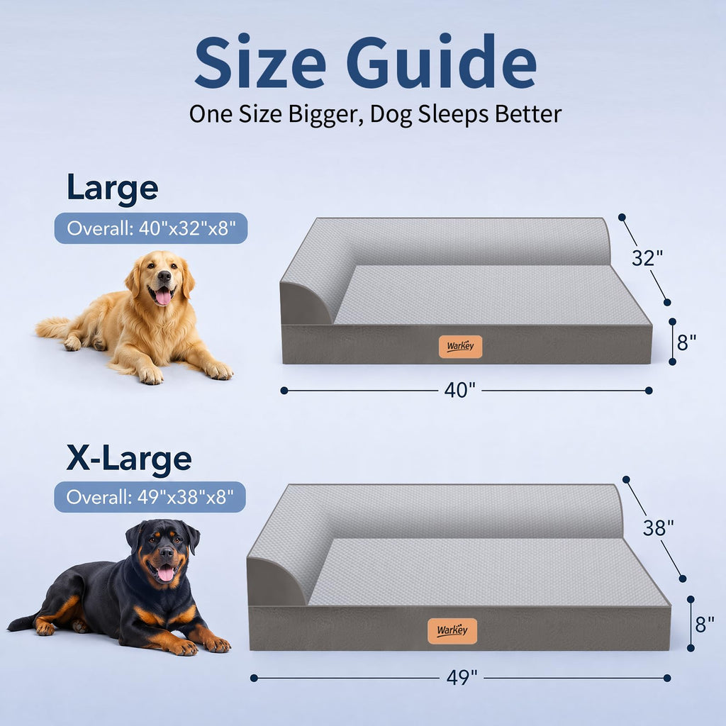 Cooling Orthopedic Memory Foam Dog Bed with Washable Cover G44800