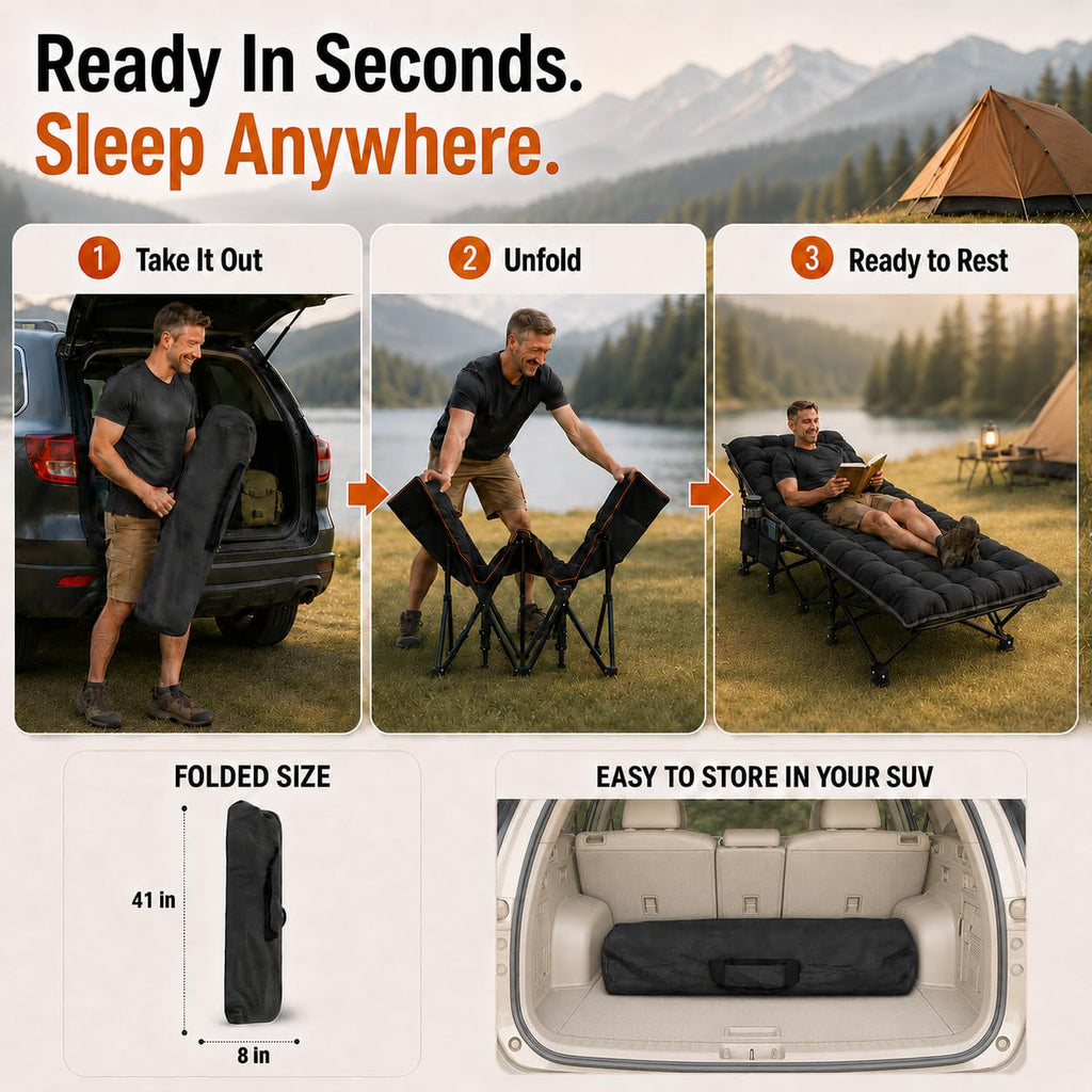 32'' XXL Oversized Camping Cot S447021