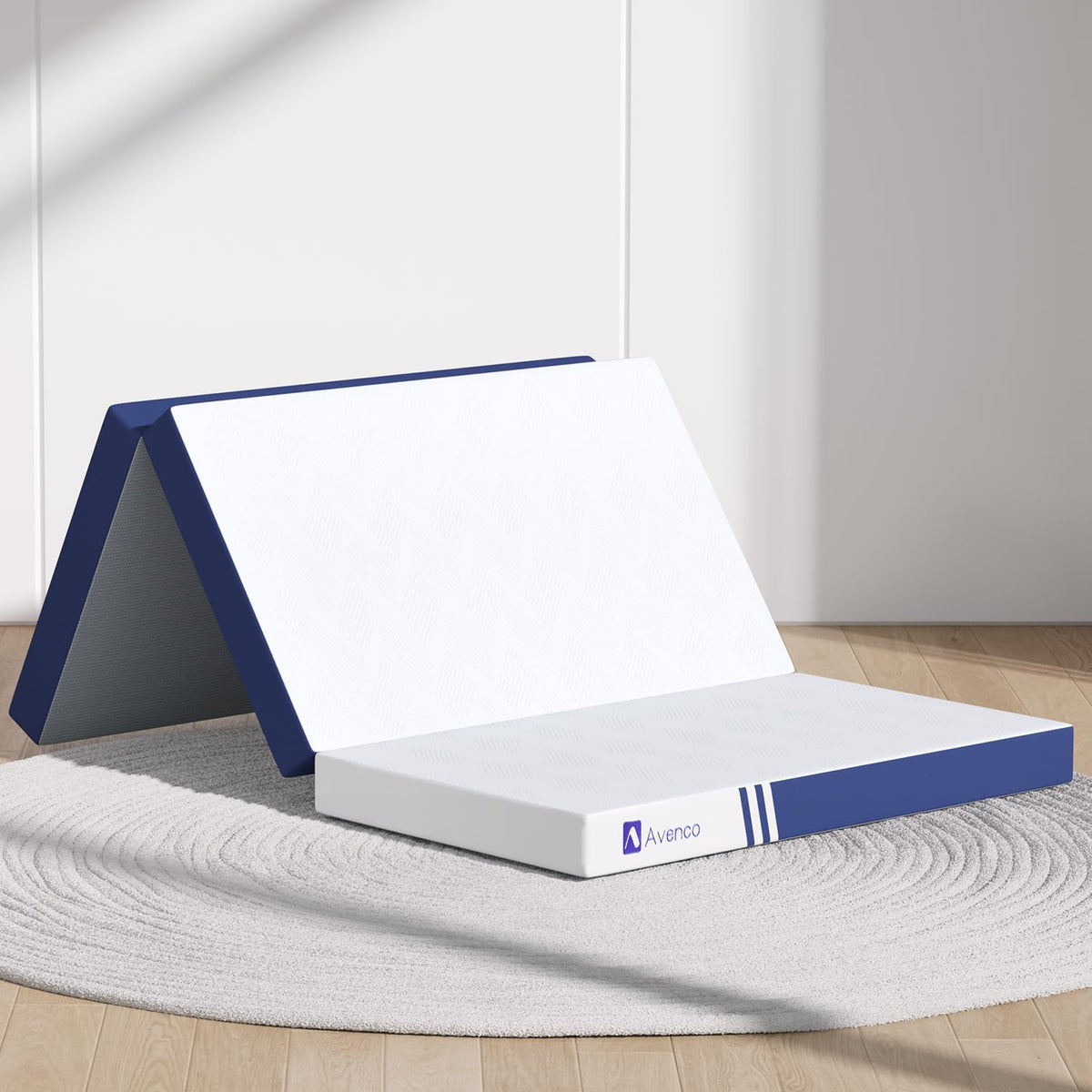 Foldable Memory Foam Mattress Topper Twin 4 Inch F148734