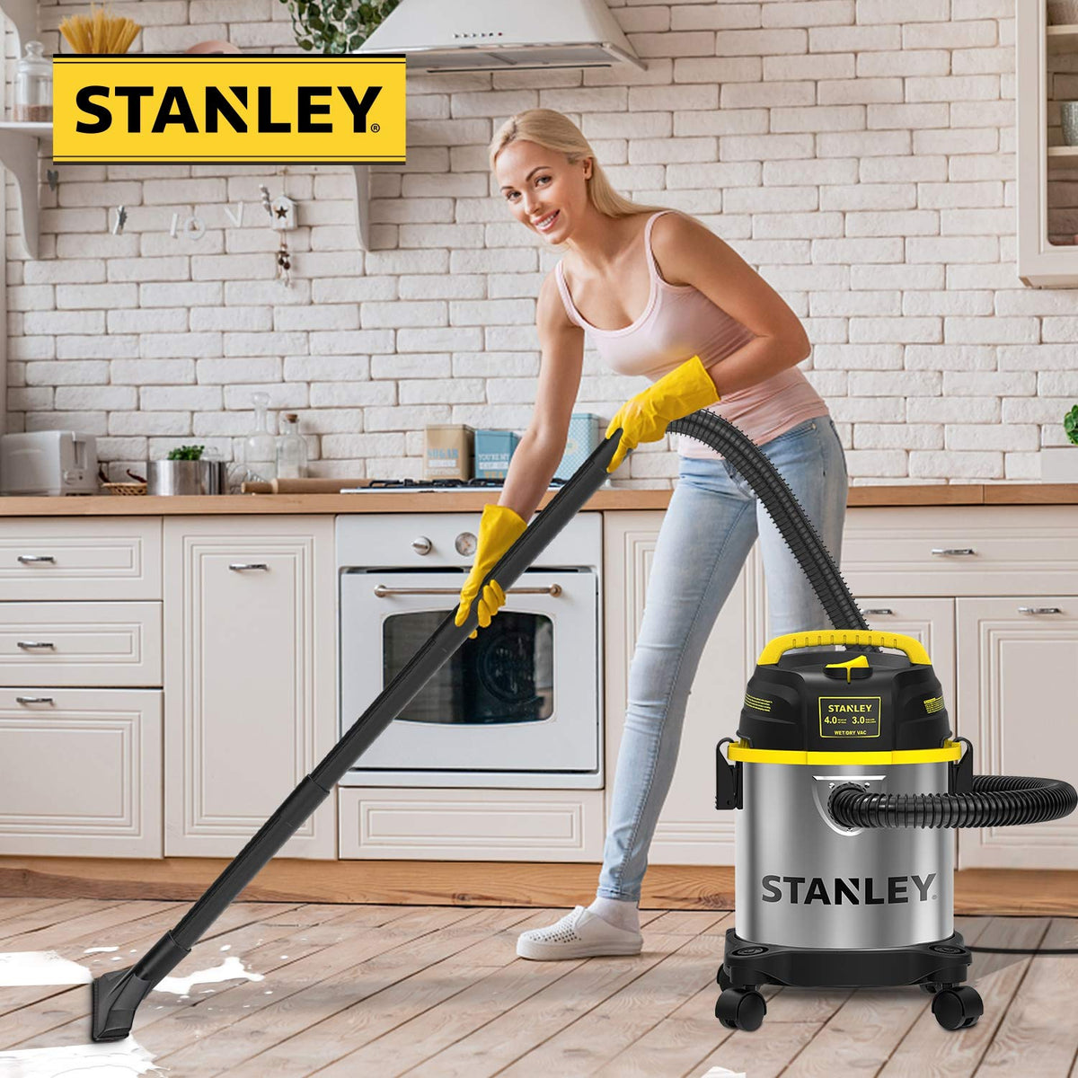 3 Gallon Stainless Steel Wet Dry Shop Vacuum G8102