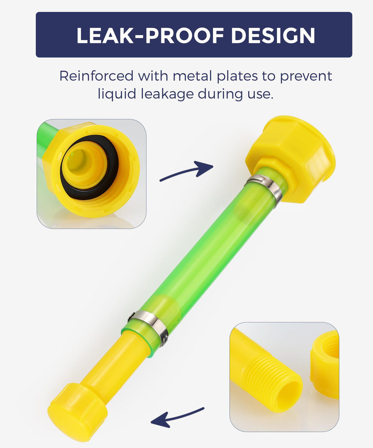 Gas Can Spout Replacement with Sealing Ring & Cap I67618