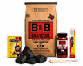 20 lb Oak Lump Charcoal BBQ Bundle with Firestart Cubes, Beef Rub & Grill Matches B5385