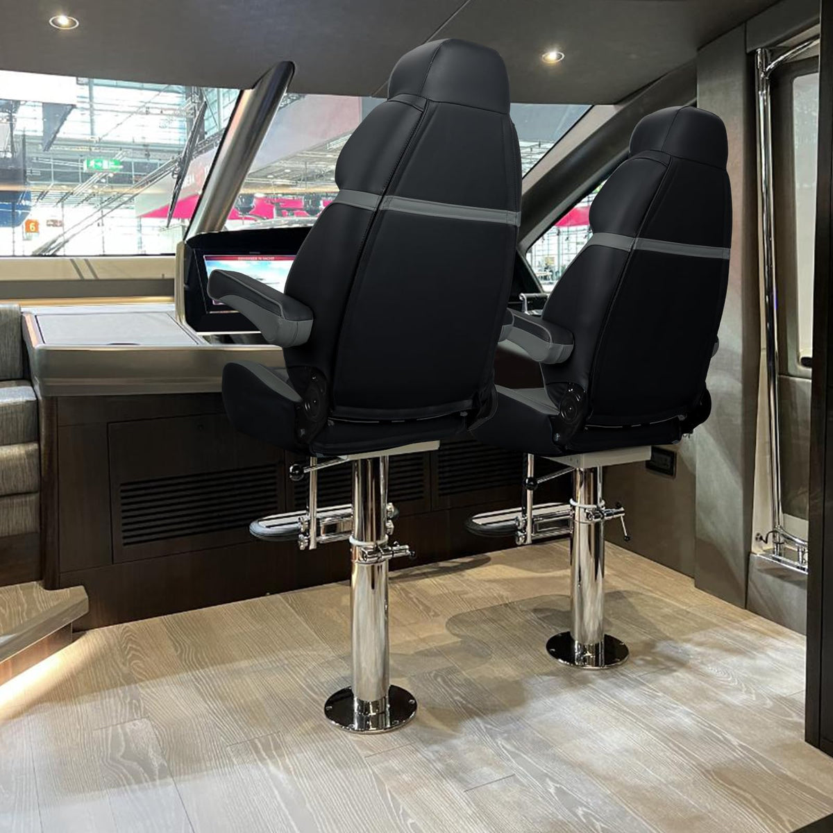 Luxury Pontoon Captains Chair Boat Seat R6355
