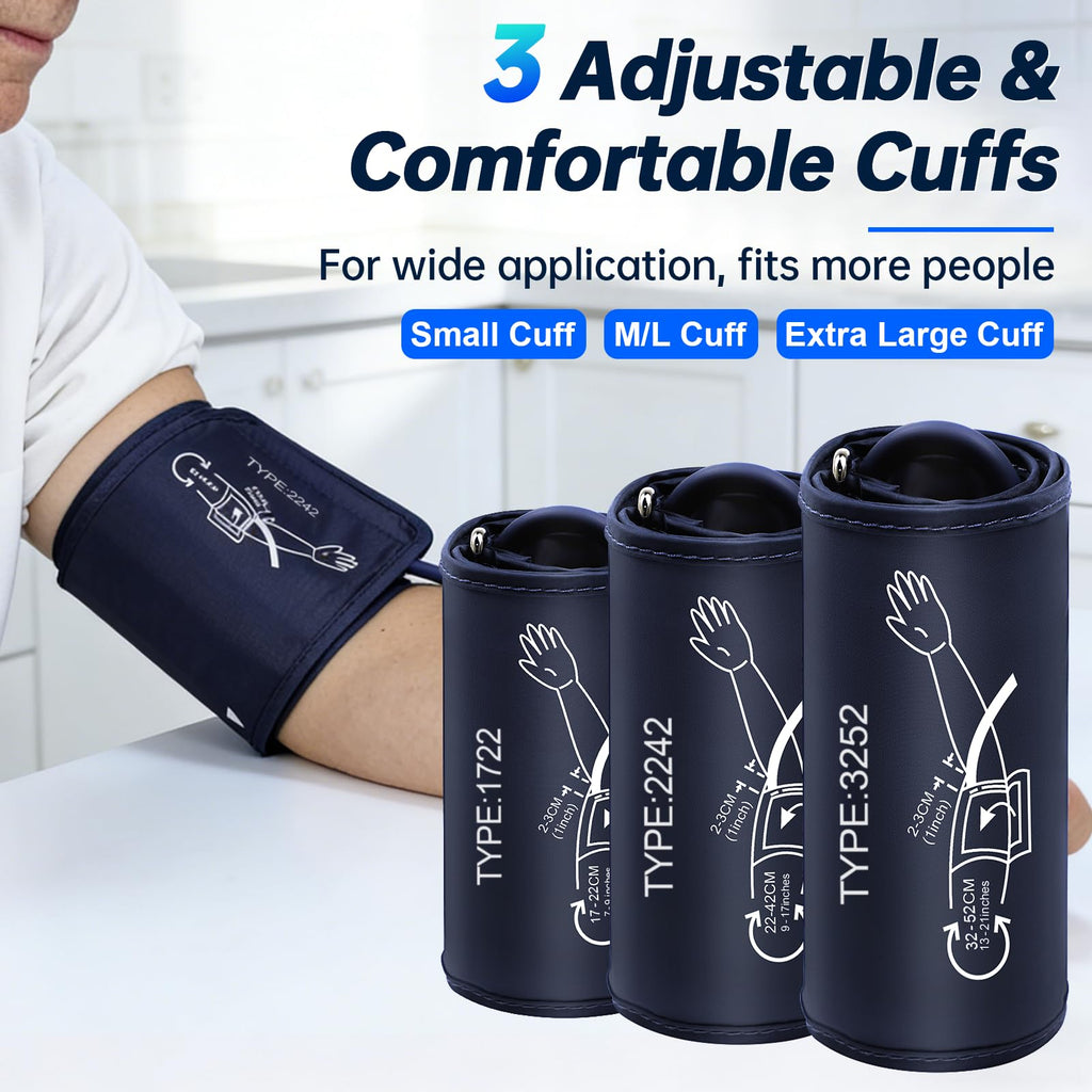 Electronic Blood Pressure Monitor 3 Size Cuffs N35121