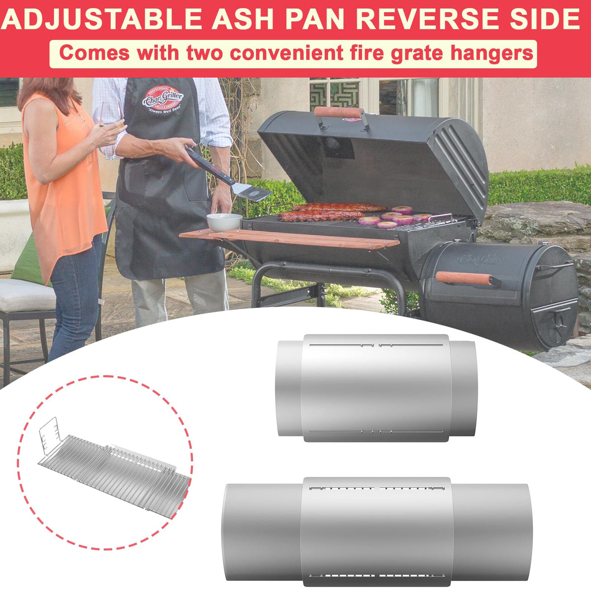 Adjustable Ash Pan for Grills U527725