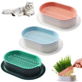 Cat Grass Planter Box, 3 Pcs Plastic Growing Trays Q42778