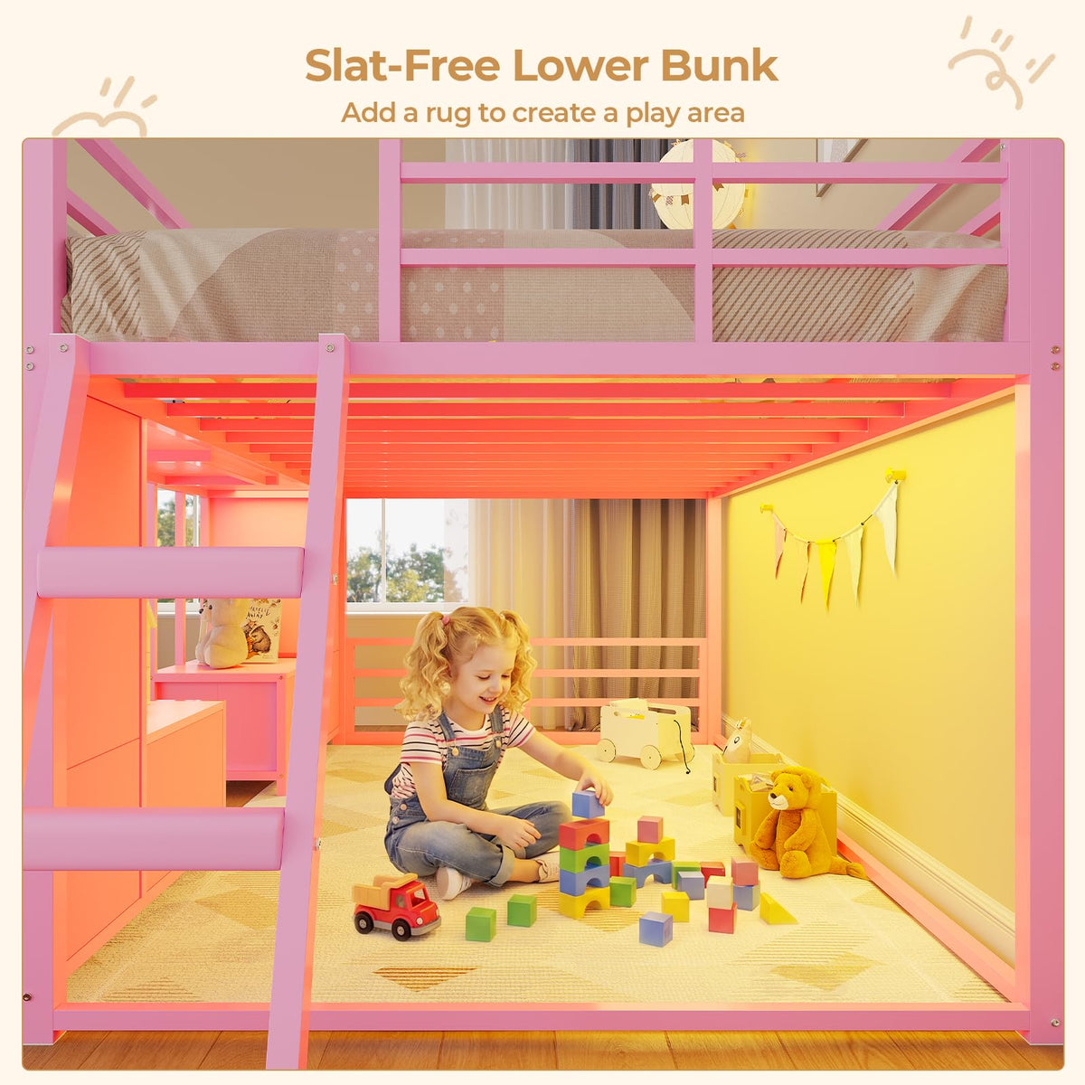 Twin Over Twin Bunk Bed with 8 Drawers & Bookshelf X169