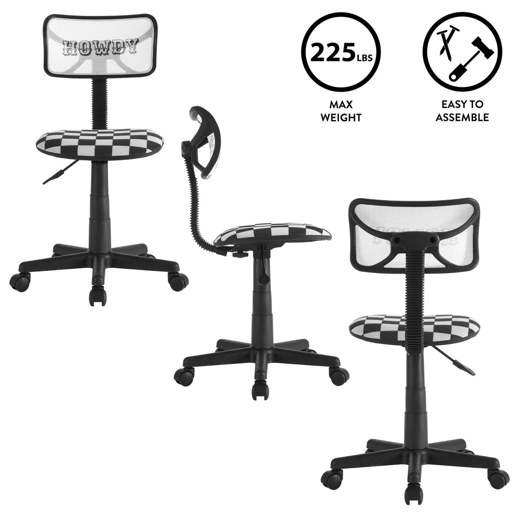 Swivel Desk Chair with Mesh Back and Cushioned Seat X1005