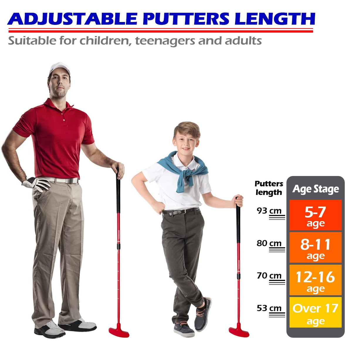 Two-Way Adjustable Length Golf Putter C562111