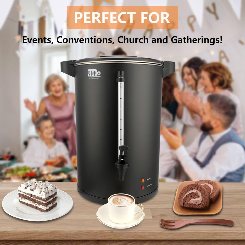 30-Cup 6L Stainless Steel Commercial Coffee Urn S1143