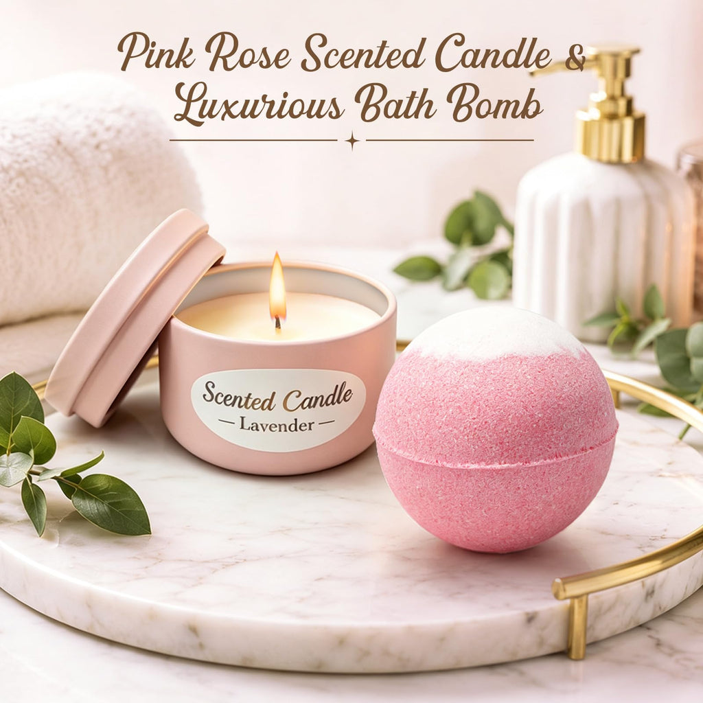 Pink Spa Gift Basket Set V224
