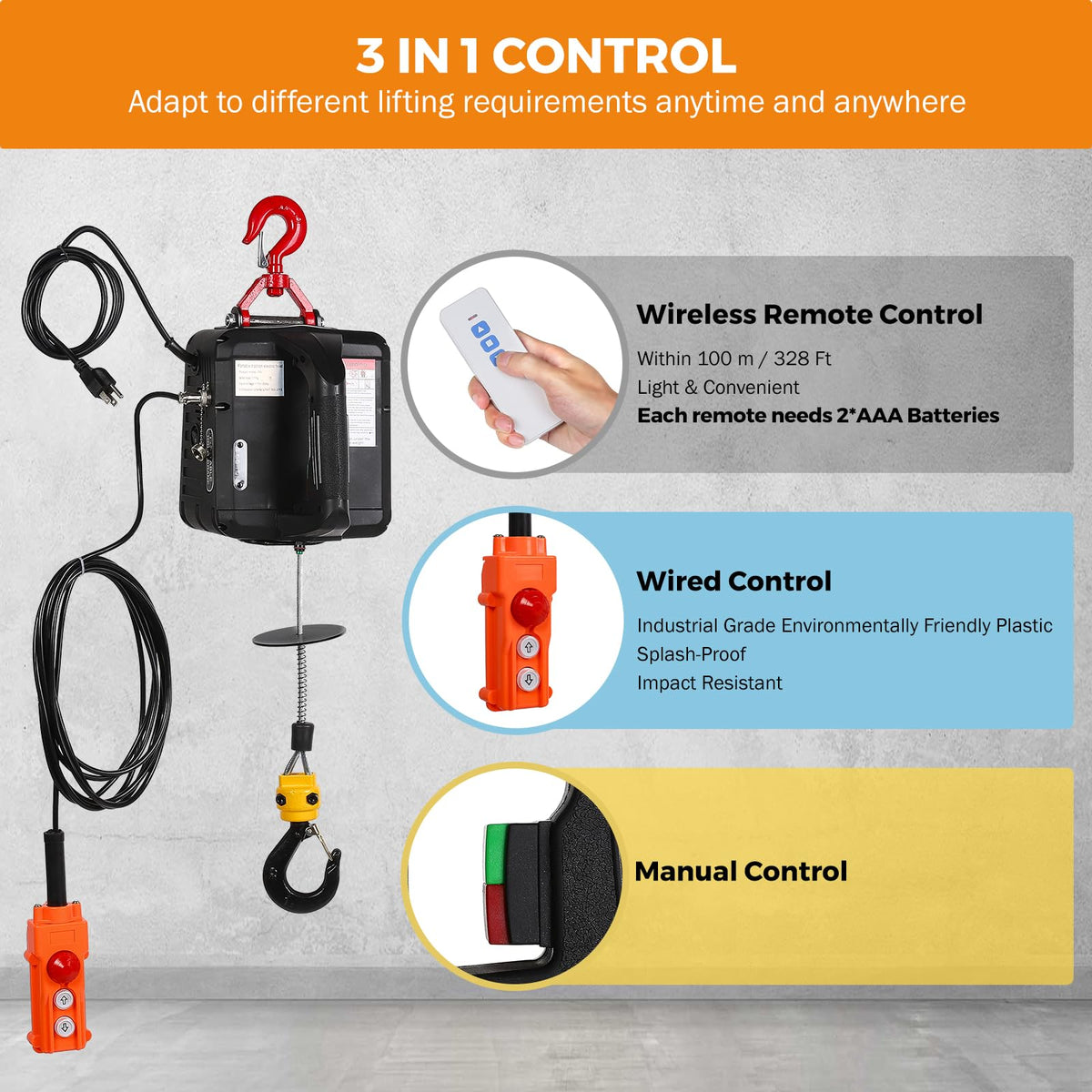 3-in-1 Portable Electric Hoist N477677