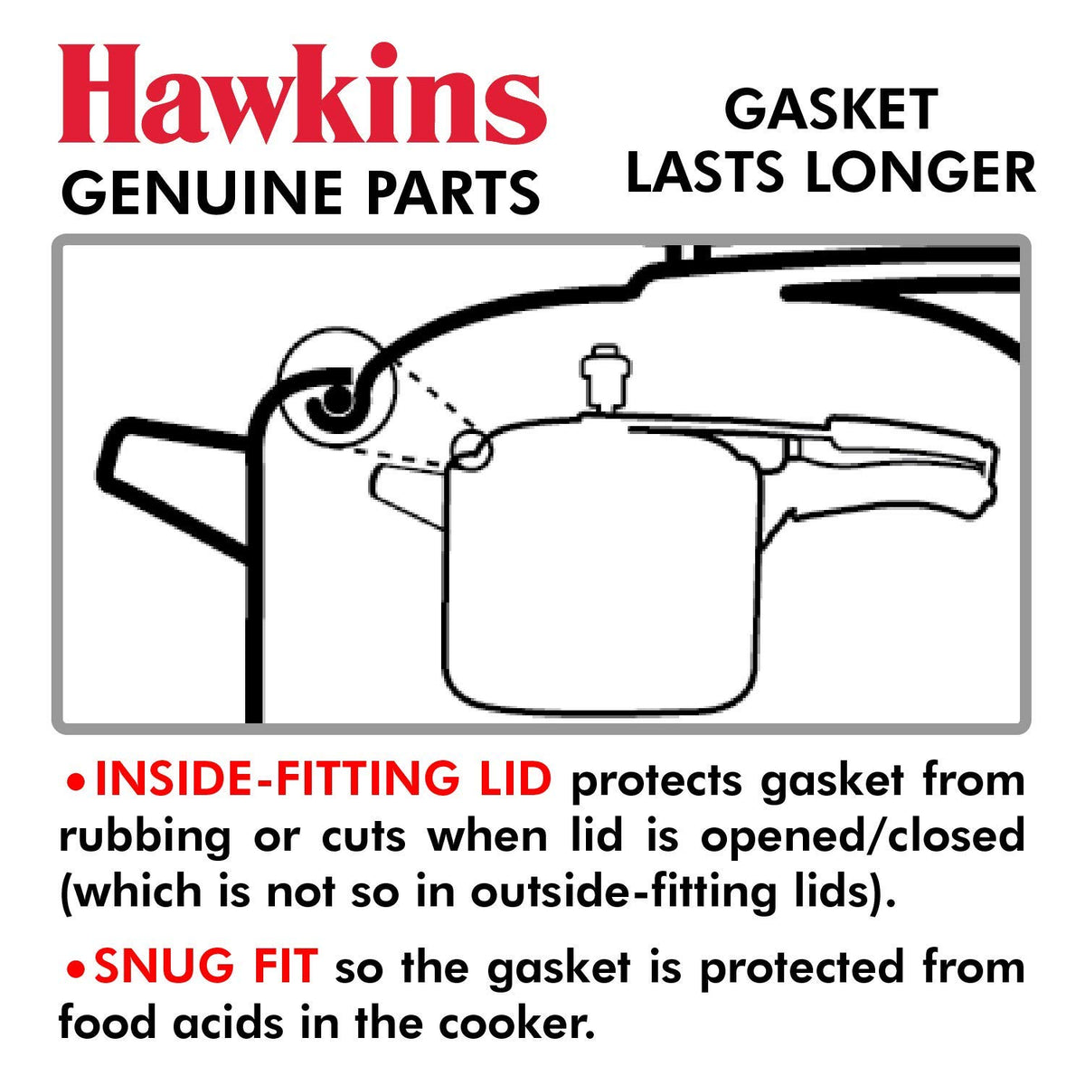 Rubber Gasket for Stainless Steel Pressure Cooker F38937