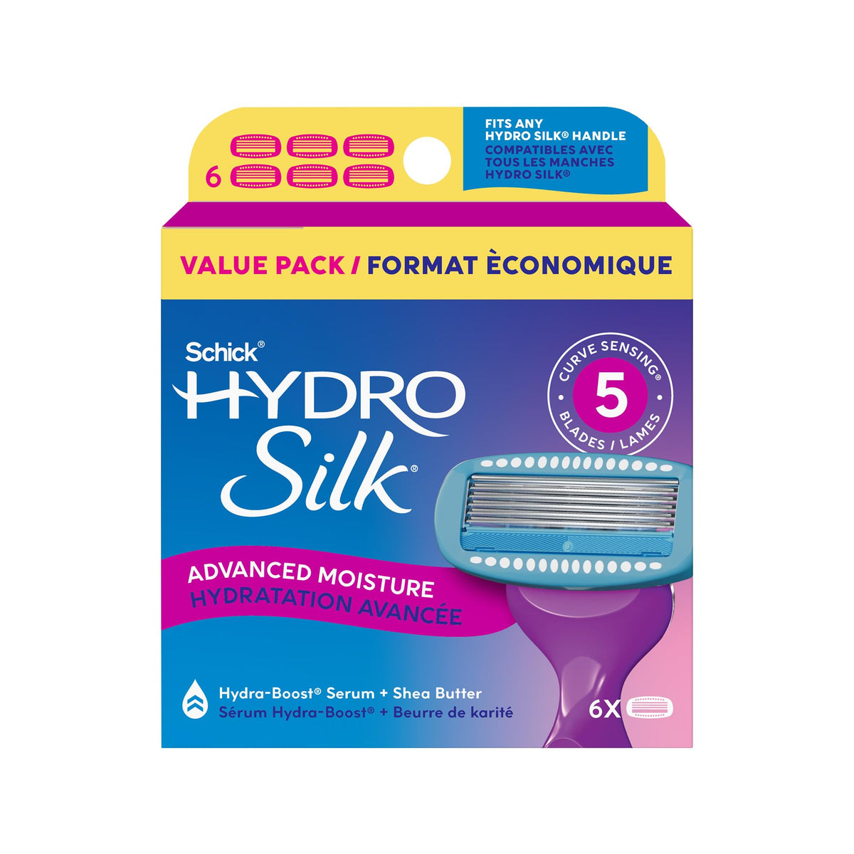 5-Blade Moisturizing Razor Refills, 6 Count I3559
