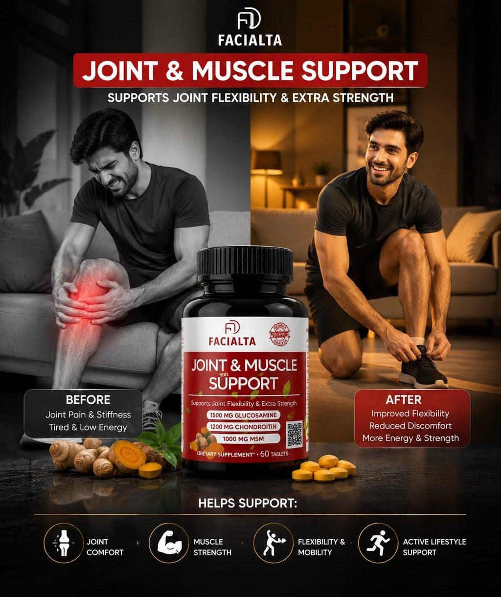 1500mg Glucosamine 1200mg Chondroitin 1000mg MSM 60 Tablets Joint Supplement C645314